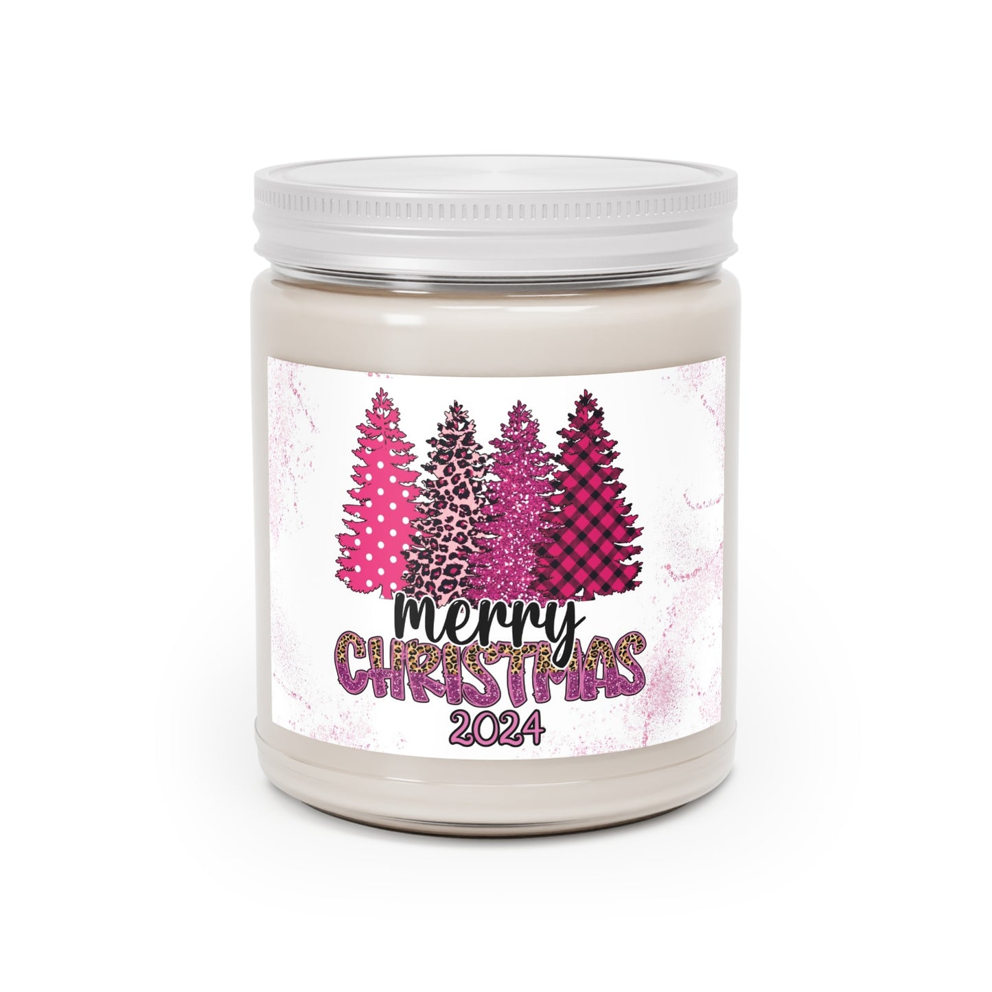 Pink Christmas Trees Scented Candles, 9oz