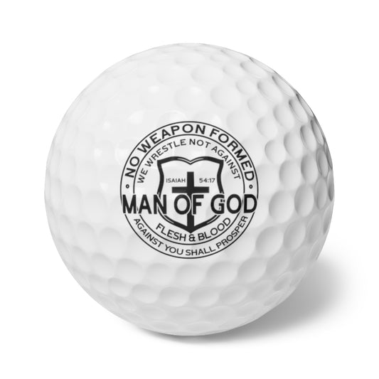 'Man of God' Golf Balls - 6 Pack