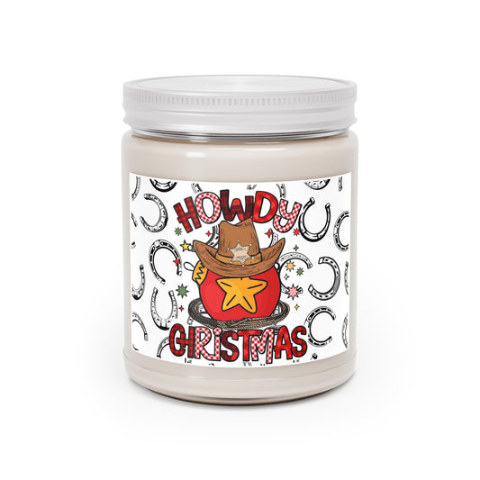 Howdy Christmas Scented Candles, 9oz