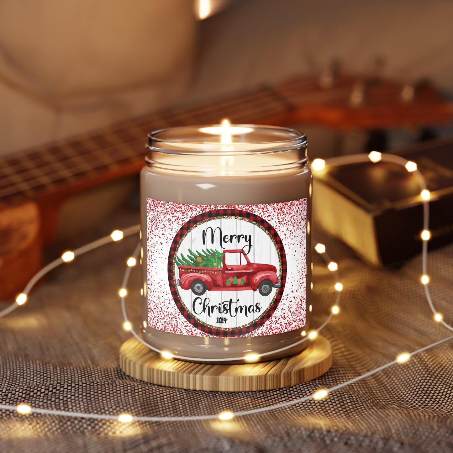 2024 Little Red Truck Christmas Scented Candles, 9oz