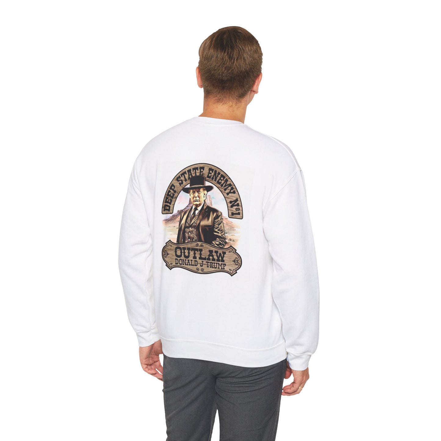 Outlaw DJT Sweatshirt (Front & Back Print)